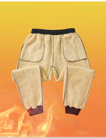 "LuxeLayer" Warm Lamb Wool Sports Sweatpants