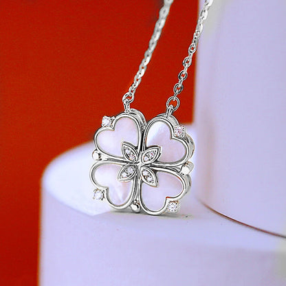 "LuckyCharm" 4-in-1 Clover Heart Necklace