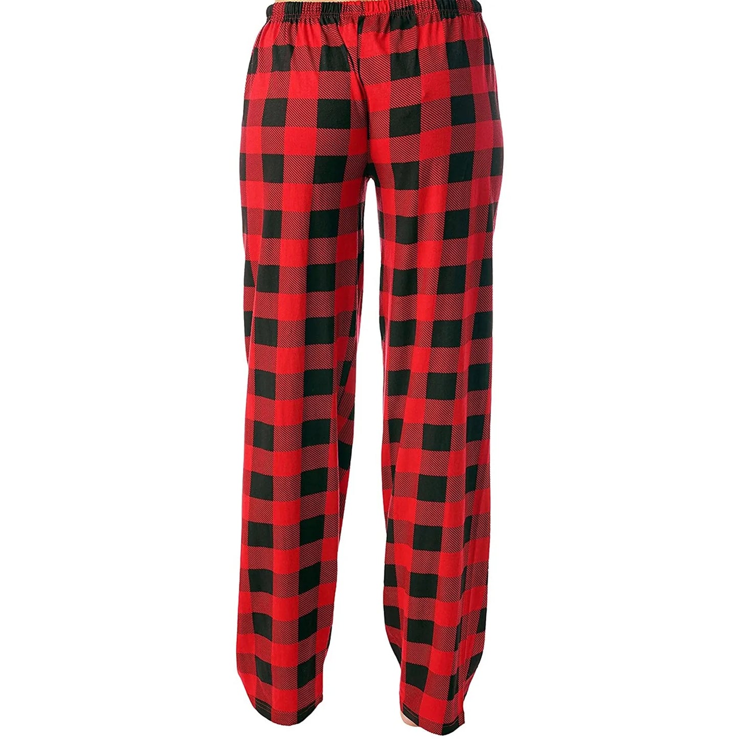 Cozy Plaid Wide Leg Streetwear Christmas Pants