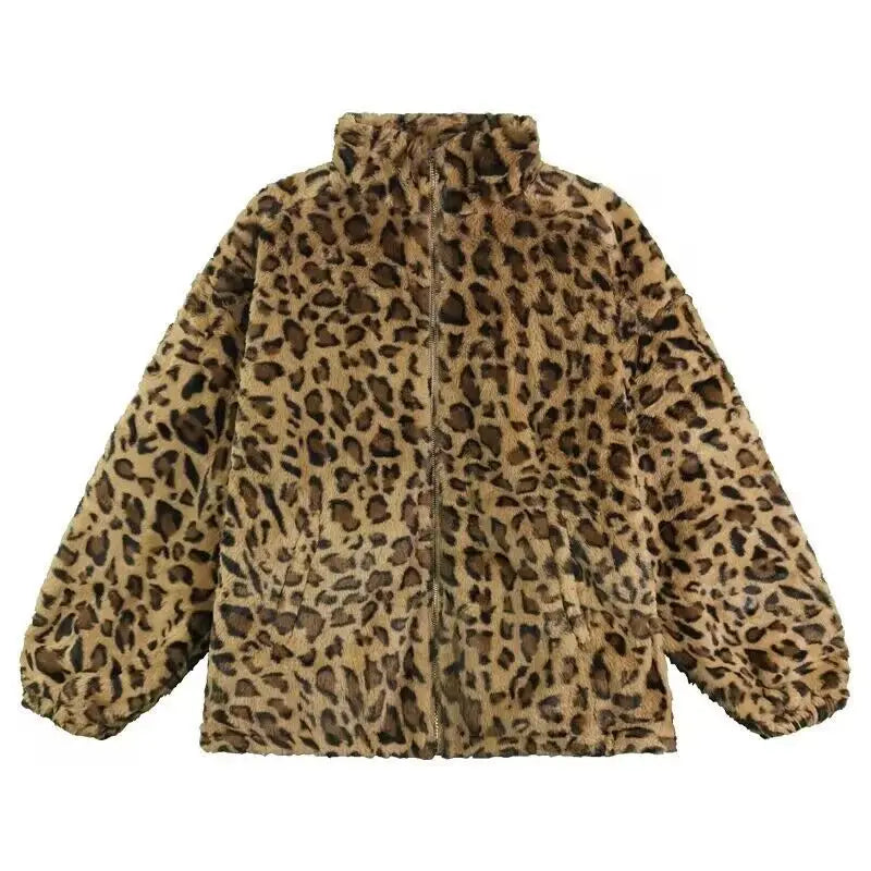 "Roar" Leopard Luxe Zip-Up Jacket