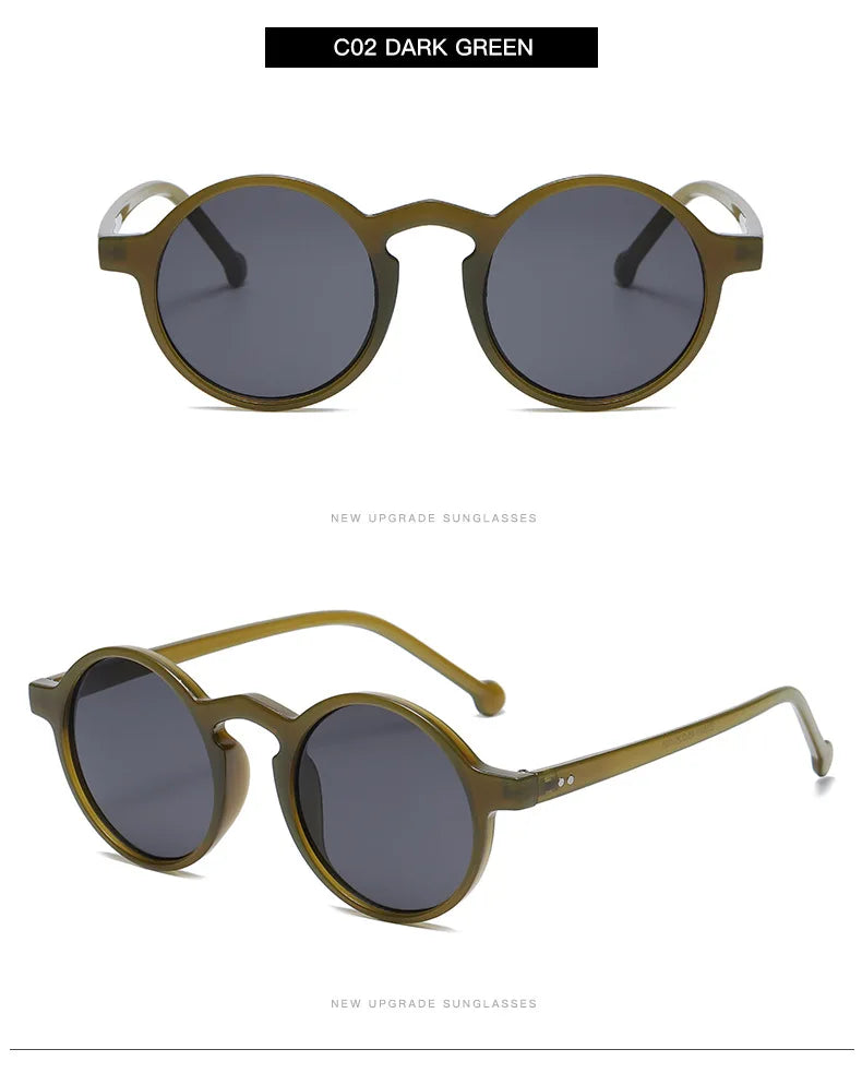 Retro Round Small Frame Sunglasses