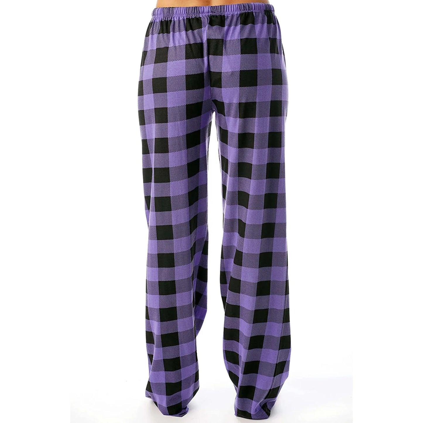 Cozy Plaid Wide Leg Streetwear Christmas Pants