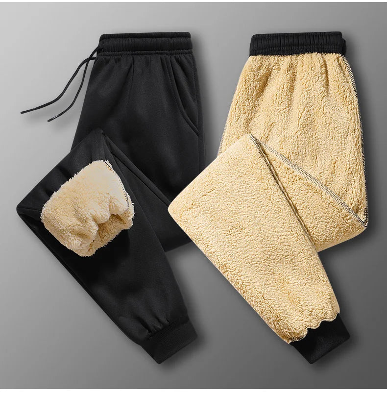 "LuxeLayer" Warm Lamb Wool Sports Sweatpants