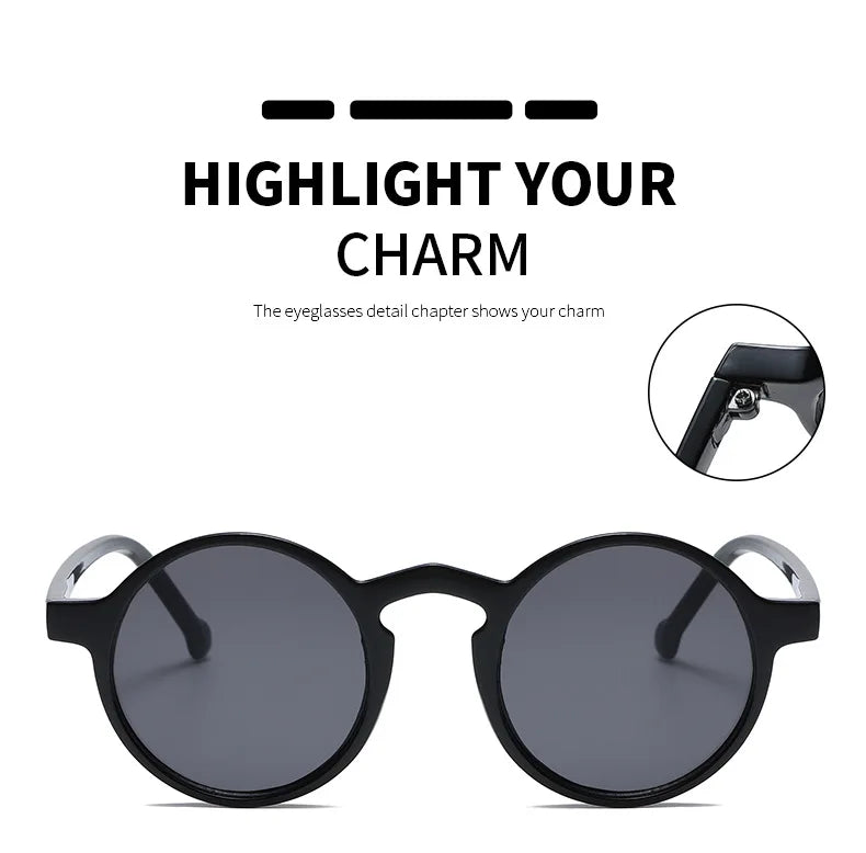 Retro Round Small Frame Sunglasses