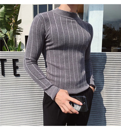 Autumn Stylish  Winter Stripe Sweater