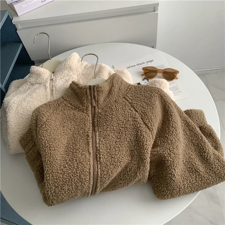 SnuggleZip Fleece-Lined Zippered Plush Jacket