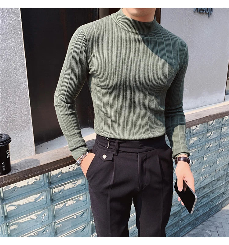 Autumn Stylish  Winter Stripe Sweater