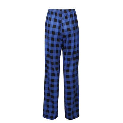 Cozy Plaid Wide Leg Streetwear Christmas Pants