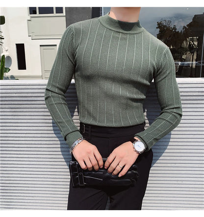 Autumn Stylish  Winter Stripe Sweater