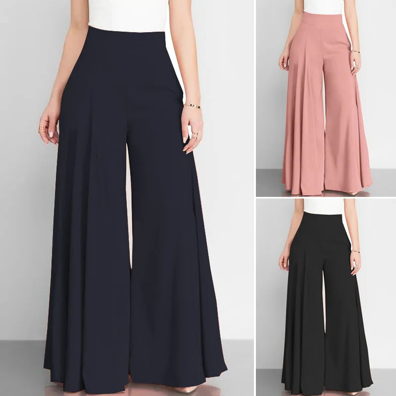 "Flare" Elegant High Waist Wide-Leg Pants