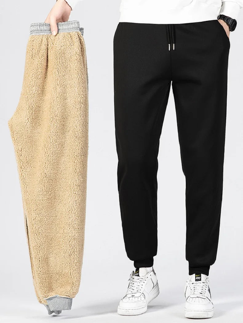 "LuxeLayer" Warm Lamb Wool Sports Sweatpants