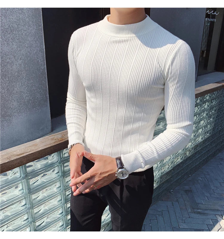 Autumn Stylish  Winter Stripe Sweater