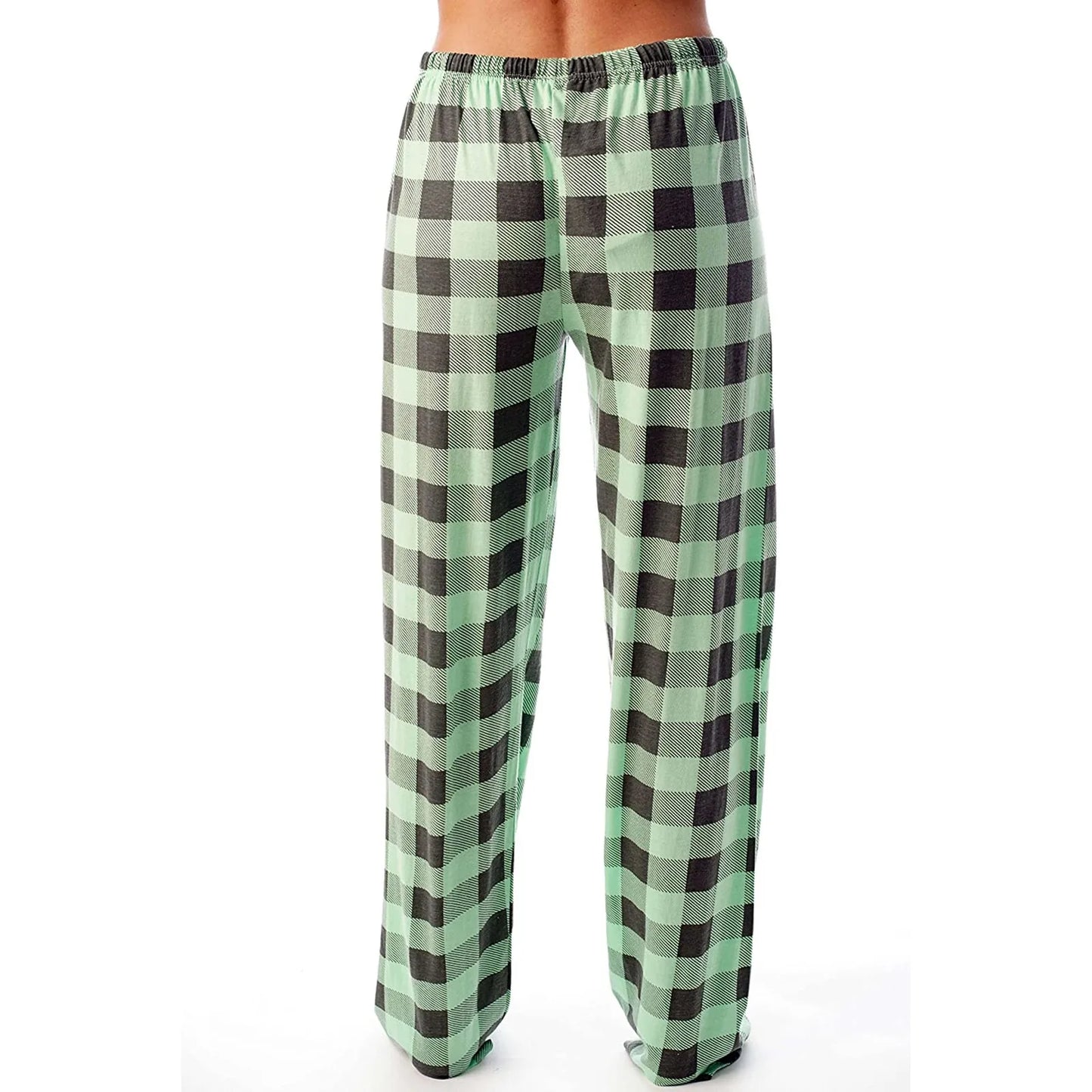 Cozy Plaid Wide Leg Streetwear Christmas Pants