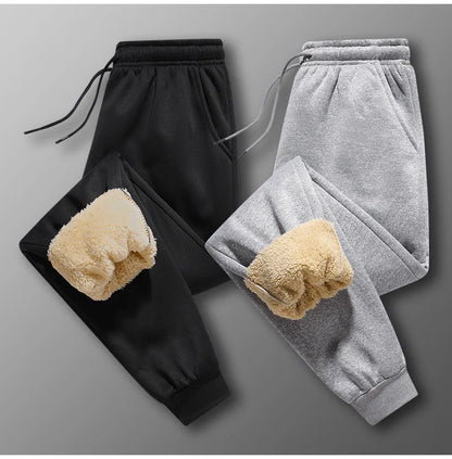 "LuxeLayer" Warm Lamb Wool Sports Sweatpants