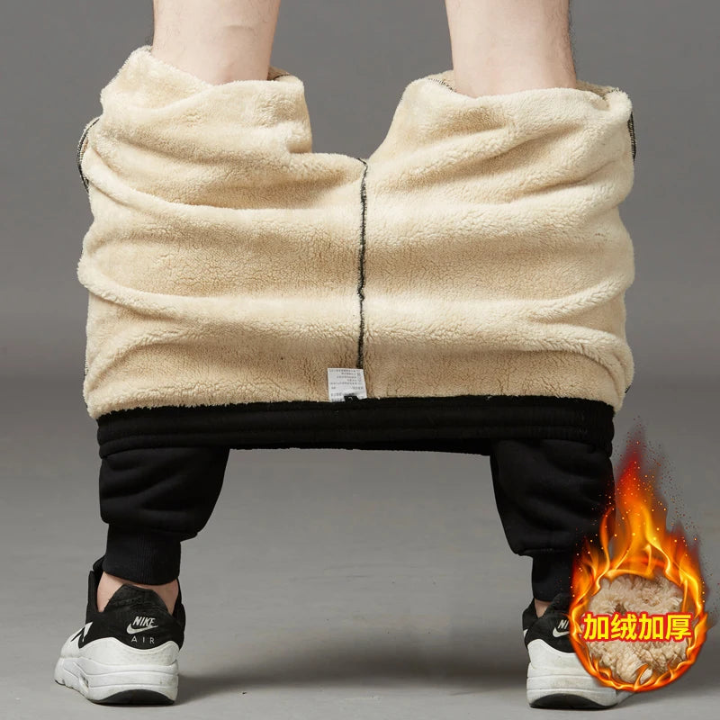 "LuxeLayer" Warm Lamb Wool Sports Sweatpants