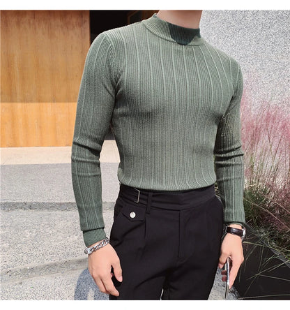 Autumn Stylish  Winter Stripe Sweater