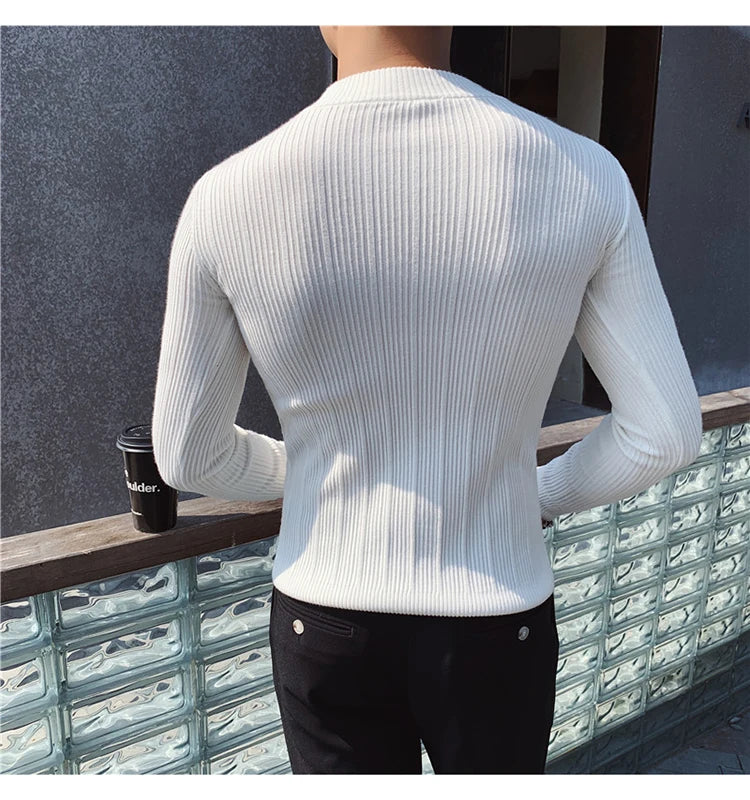 Autumn Stylish  Winter Stripe Sweater