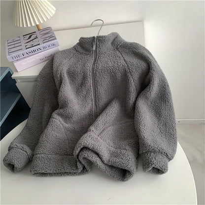 SnuggleZip Fleece-Lined Zippered Plush Jacket