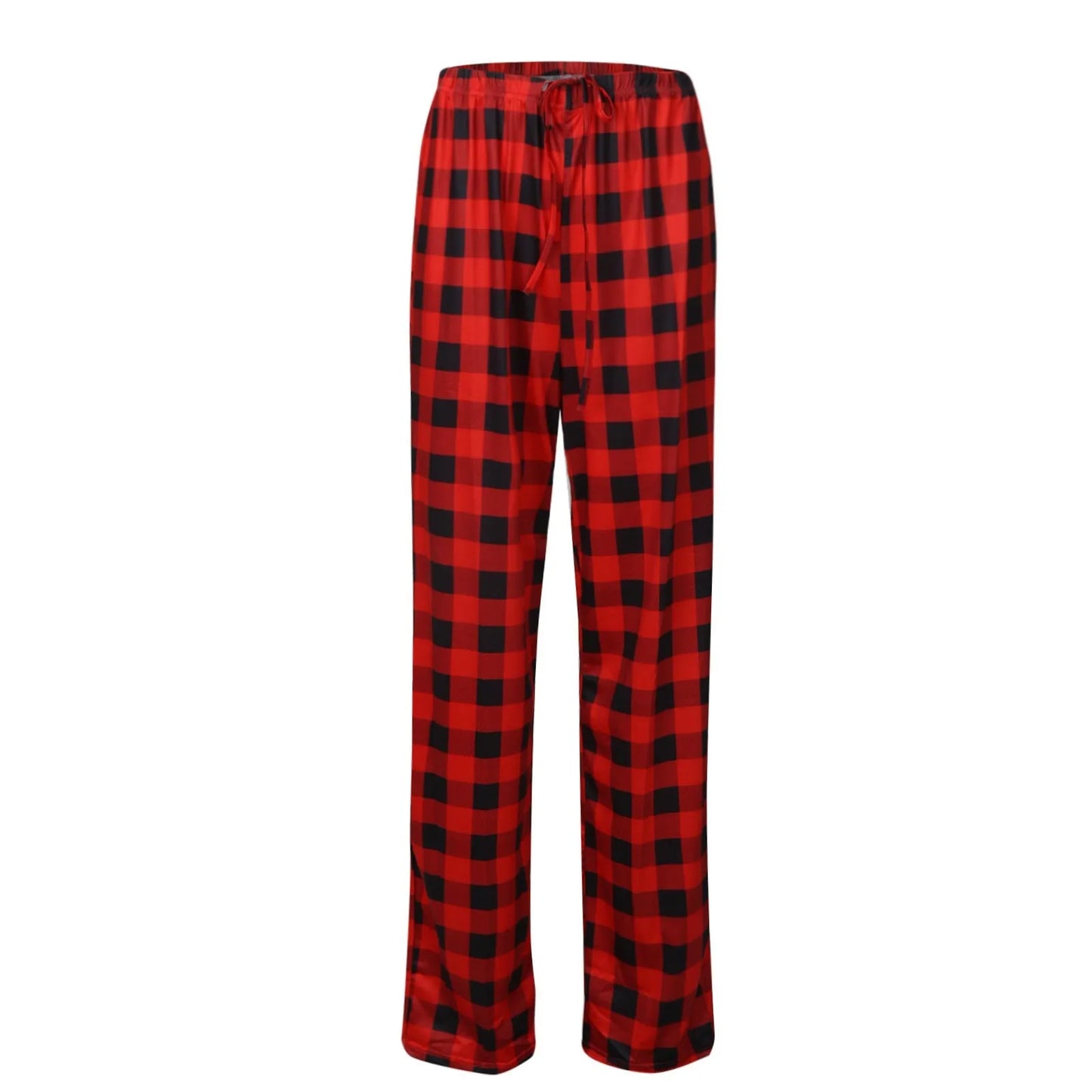 Cozy Plaid Wide Leg Streetwear Christmas Pants