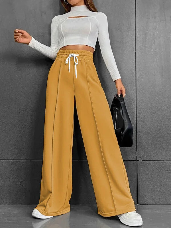 Wide LegHigh Waist Pants for Women 