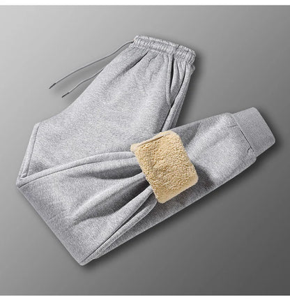 "LuxeLayer" Warm Lamb Wool Sports Sweatpants