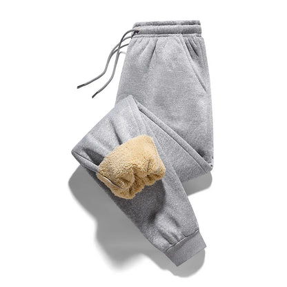 "LuxeLayer" Warm Lamb Wool Sports Sweatpants