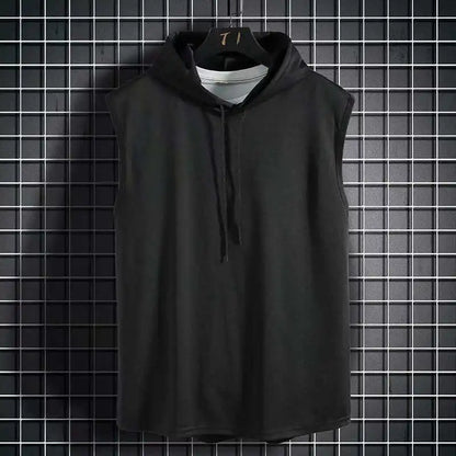 Hip Hop Hooded Tank Tops for Men