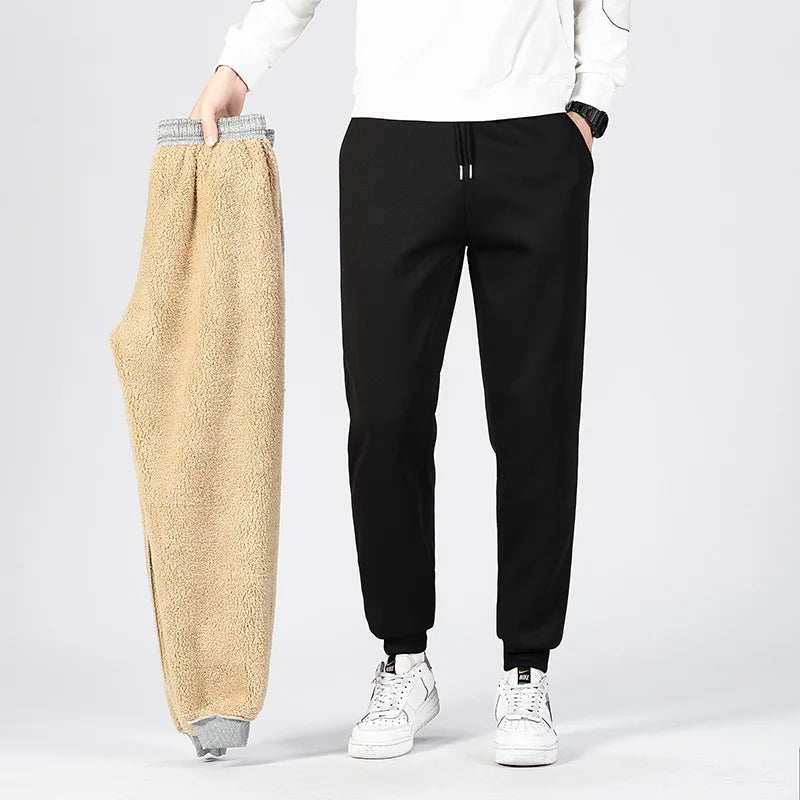 "LuxeLayer" Warm Lamb Wool Sports Sweatpants