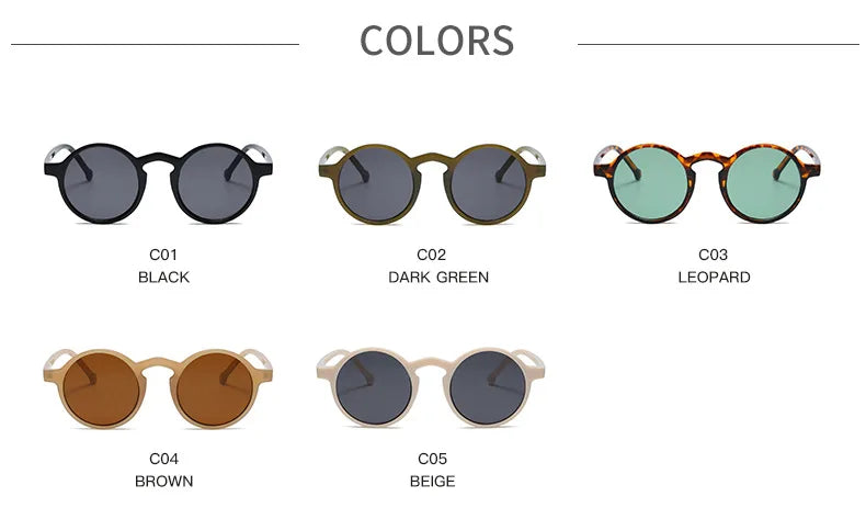 Retro Round Small Frame Sunglasses