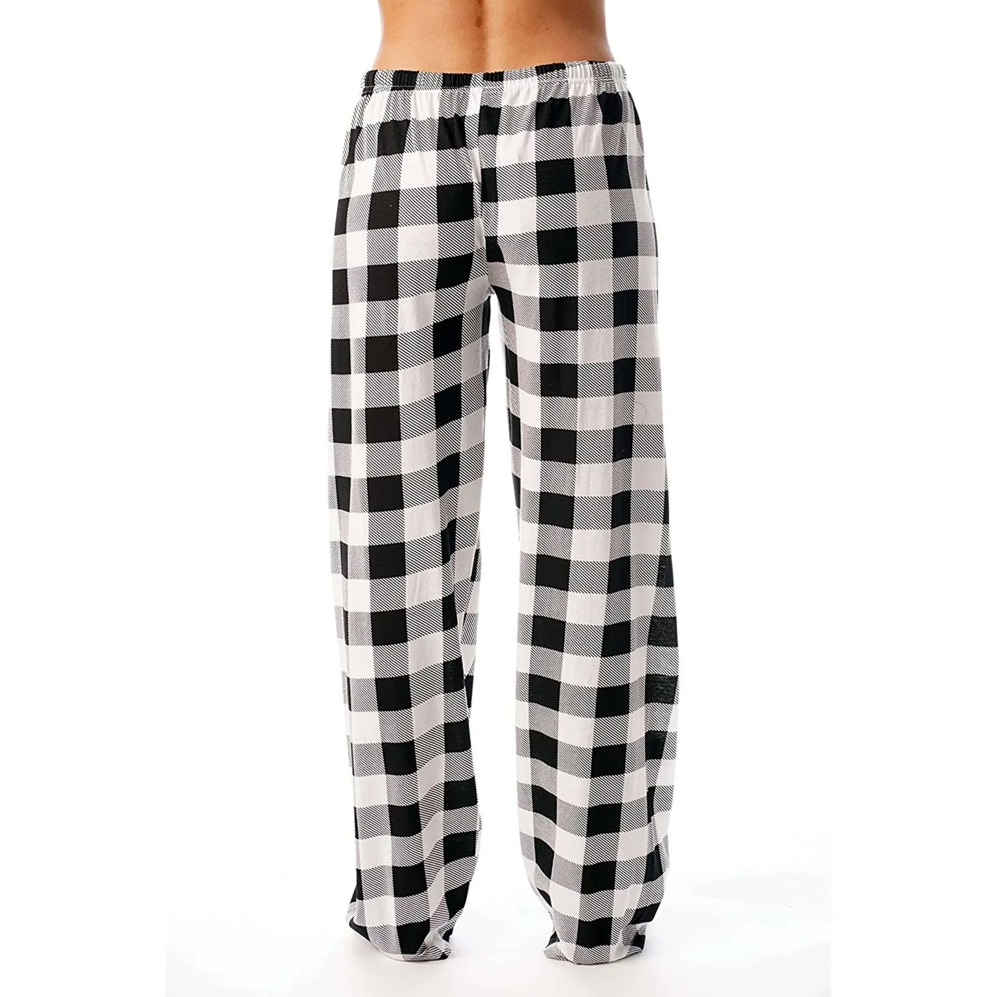 Cozy Plaid Wide Leg Streetwear Christmas Pants