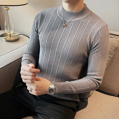 Autumn Stylish  Winter Stripe Sweater