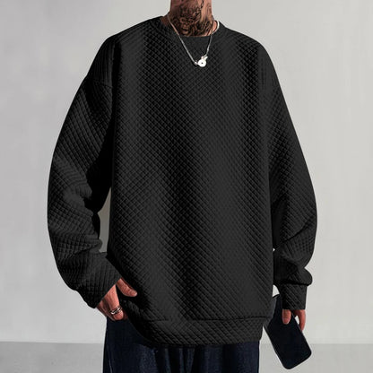 Heavyweight Jacquard Diamond Plaid Hoodie