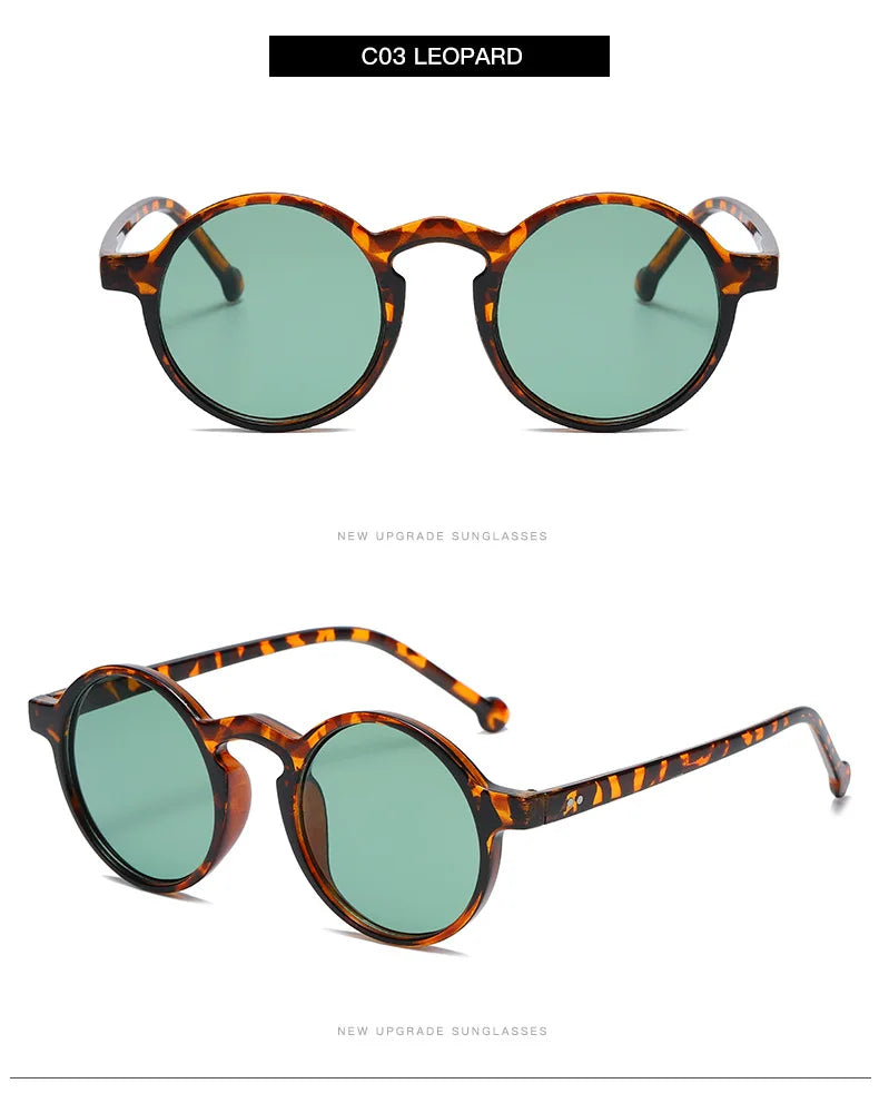 Retro Round Small Frame Sunglasses