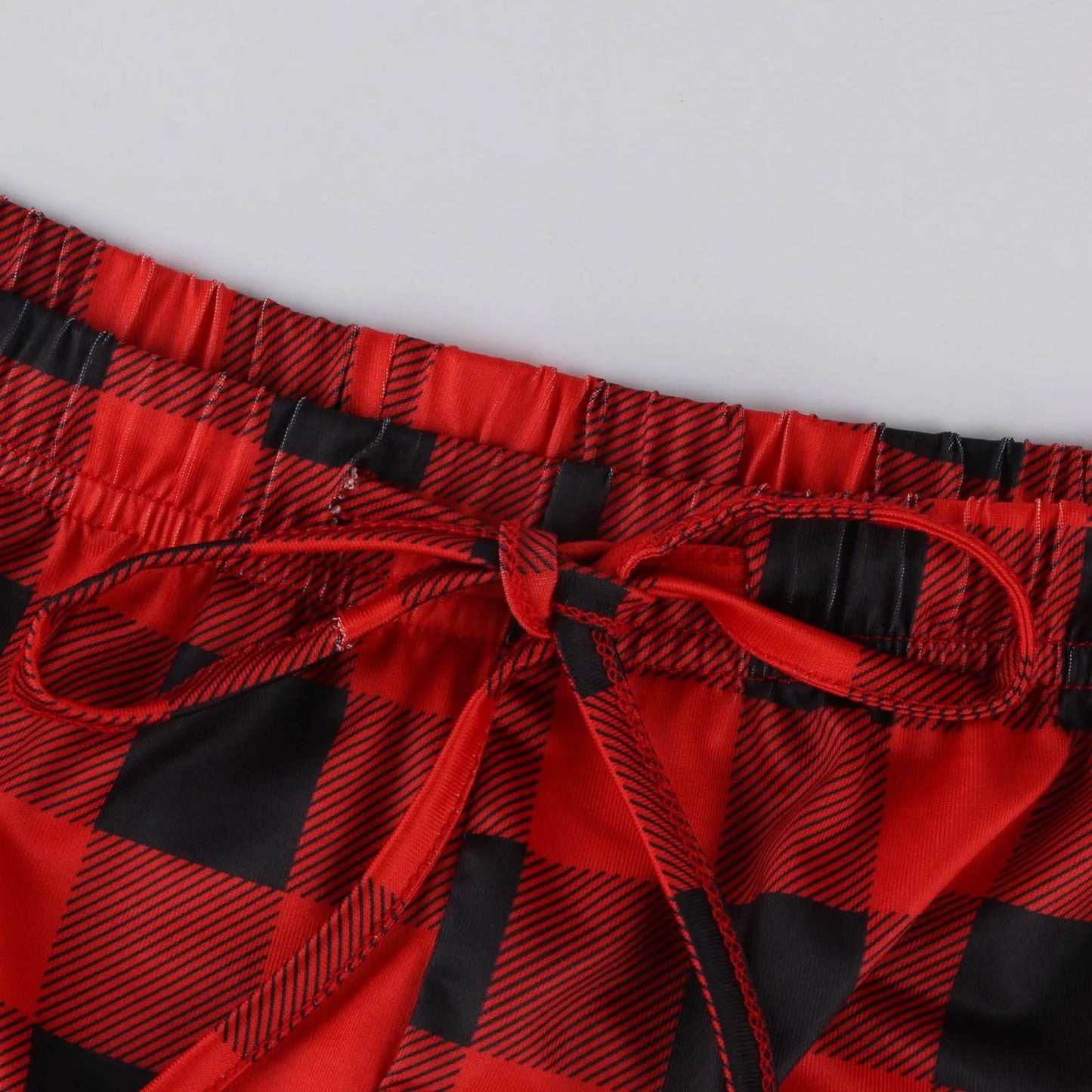 Cozy Plaid Wide Leg Streetwear Christmas Pants