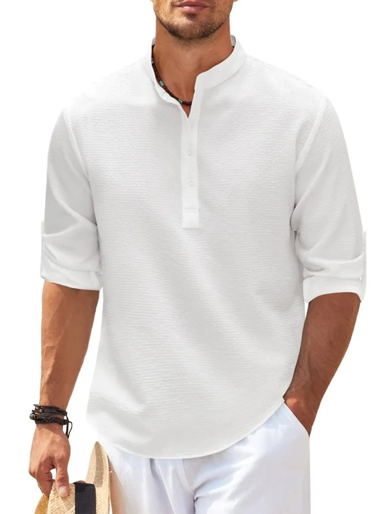  Handsome Cotton Casual Shirt Loose Fit