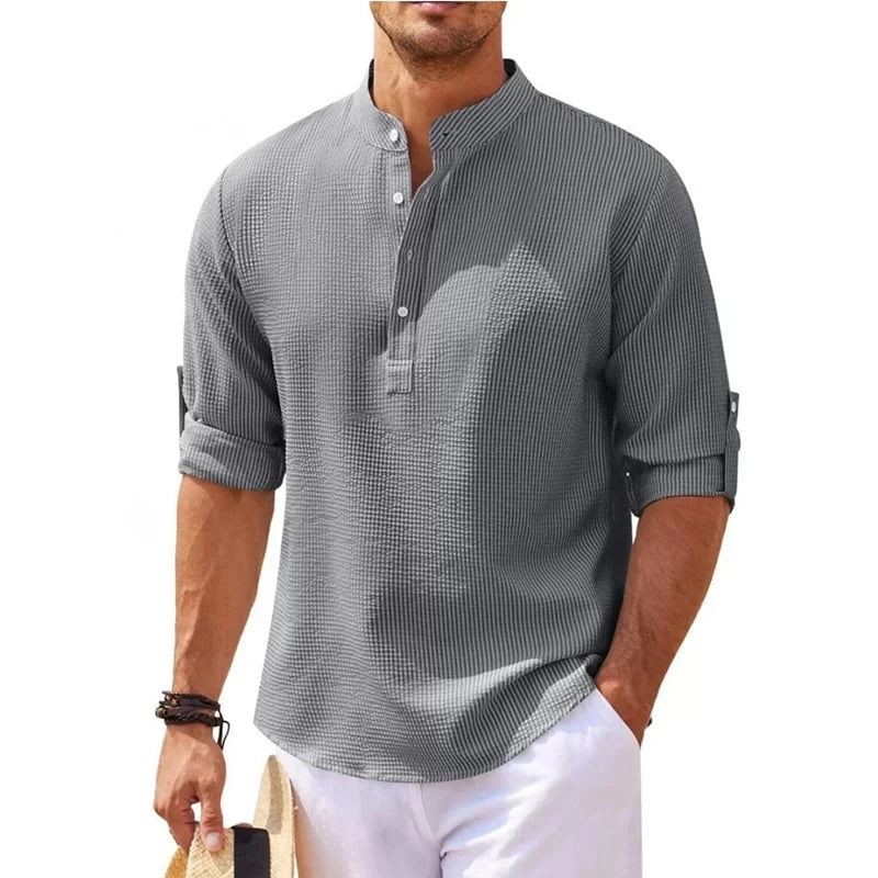  Handsome Cotton Casual Shirt Loose Fit